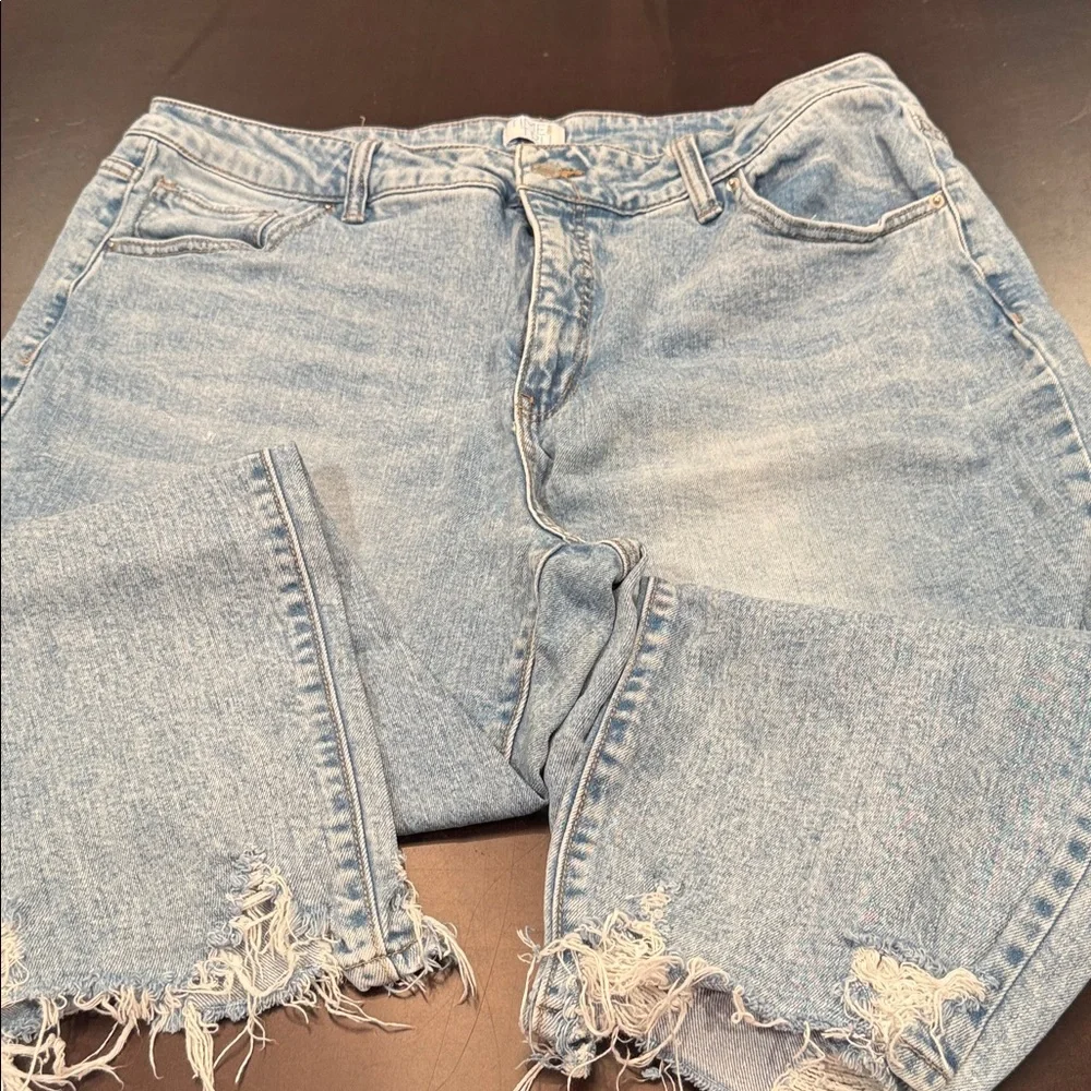 Time and Tru Sky Blue Denim Pants - Picture 1 of 4